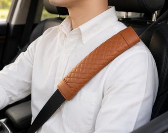 2PCS Comfortable Seat Belt Cover Pads | Padded Shoulder Seatbelt Cushion Set | Car Interior Accessories