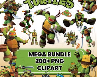 Ninja Turtles Clipart Bundle, Ninja Turtles SVG PNG Clipart Bundle, Ninja Turtles Layered svg Bundle, Ninja Turtle Shirts, Ninja Turtles SVG