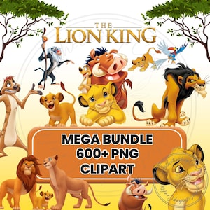 Paquete SVG del Rey León, Archivos SVG de Simba para Cricut, El Rey León PNG, Hakuna Matata SVG para camisetas, Clipart digital del Rey León, El Rey León PNG
