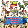 Toy Story SVG PNG Clipart Mega Bundle, Buzz Lightyear svg, Woody svg, Toy Story Font,Toy Story png and Digital Papers, Buzz Woody SVG
