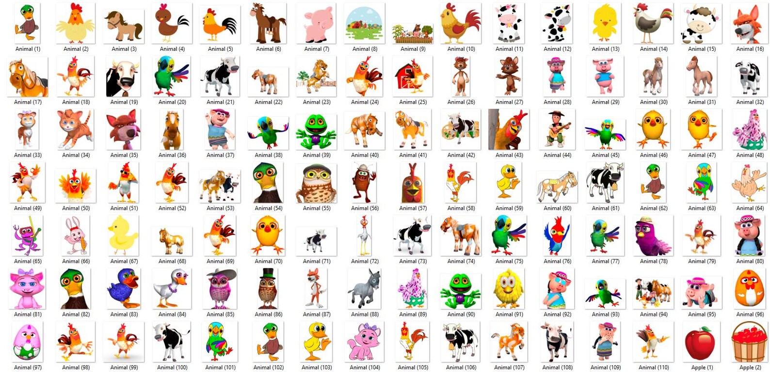 Zenon Characters PNG Clipart Bundle, La Granja De Zenon Png, Zenon ...