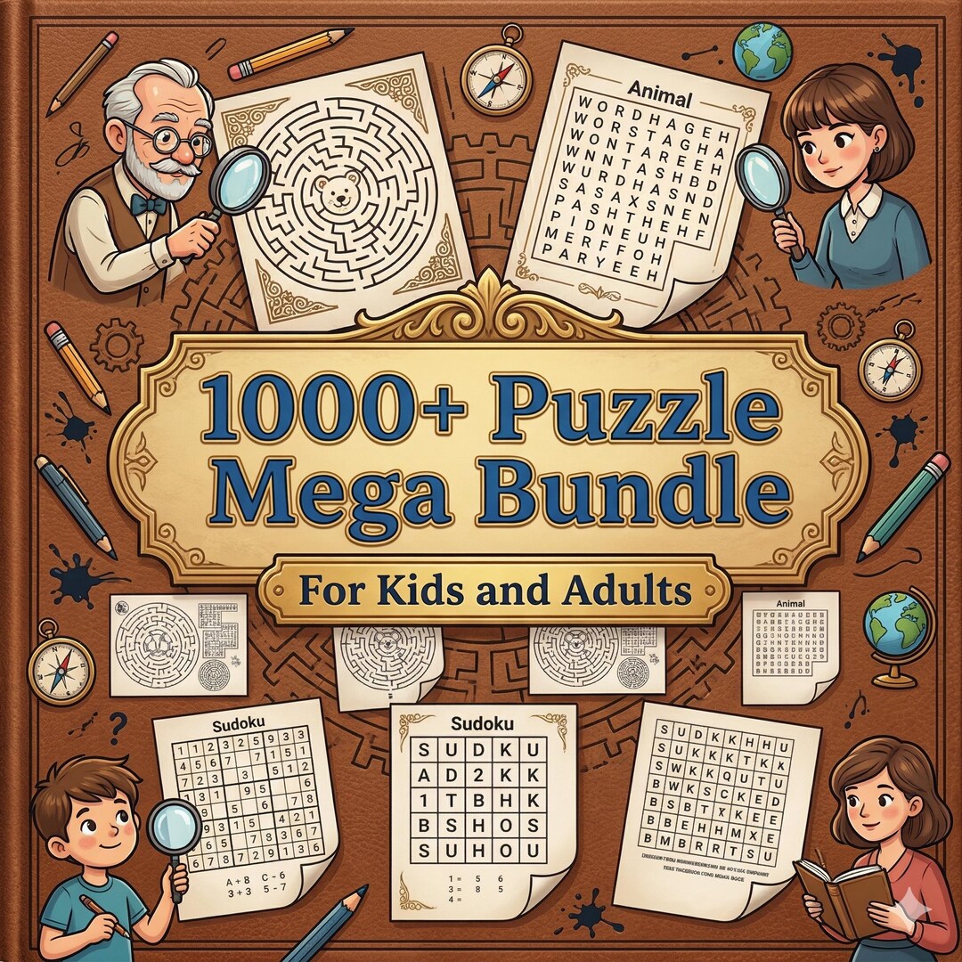 1000+ Puzzle Mega Bundle for Kids and Adults - Put Your Brain to the ...