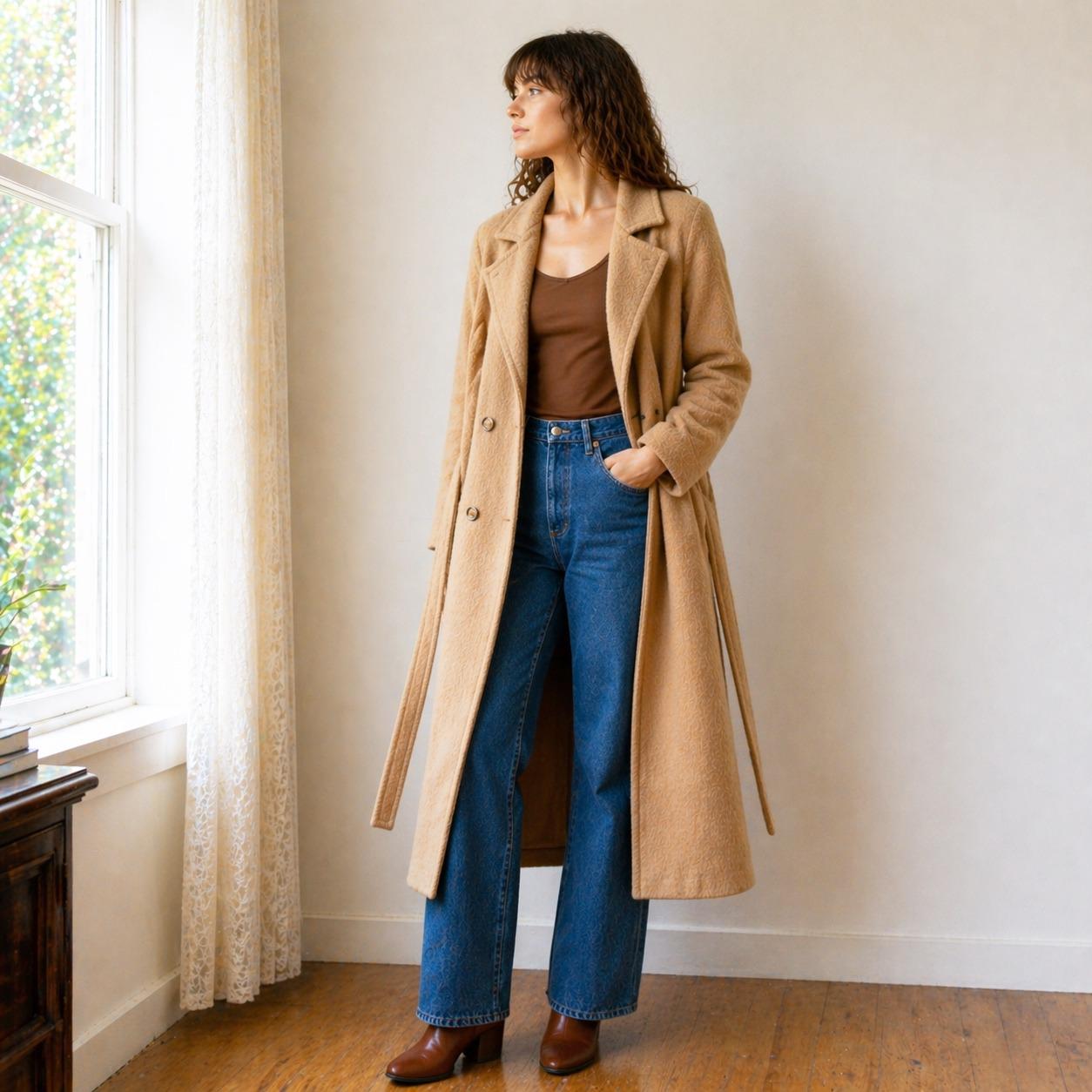Vintage Camel Coat - Etsy