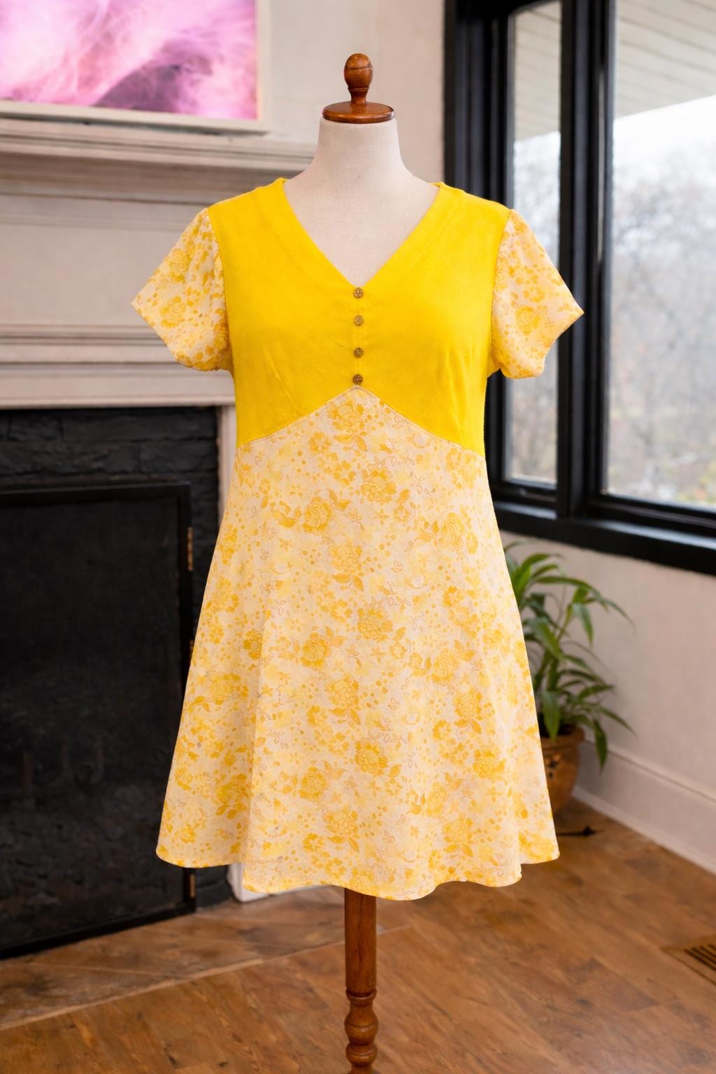 Empire Waist Flutter Sleeve Dress - Etsy