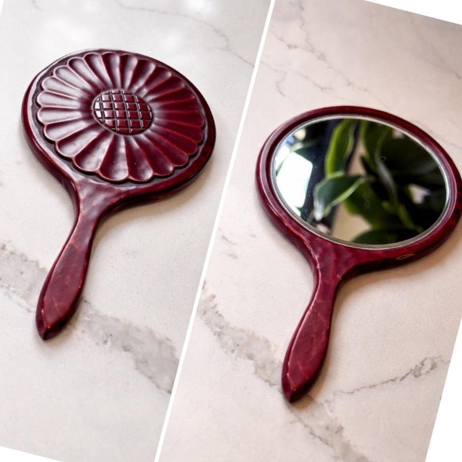 希少 NARUMI 鳴海製陶 卓上ミラー 80s Vintage Mirror② 昭和レトロ 