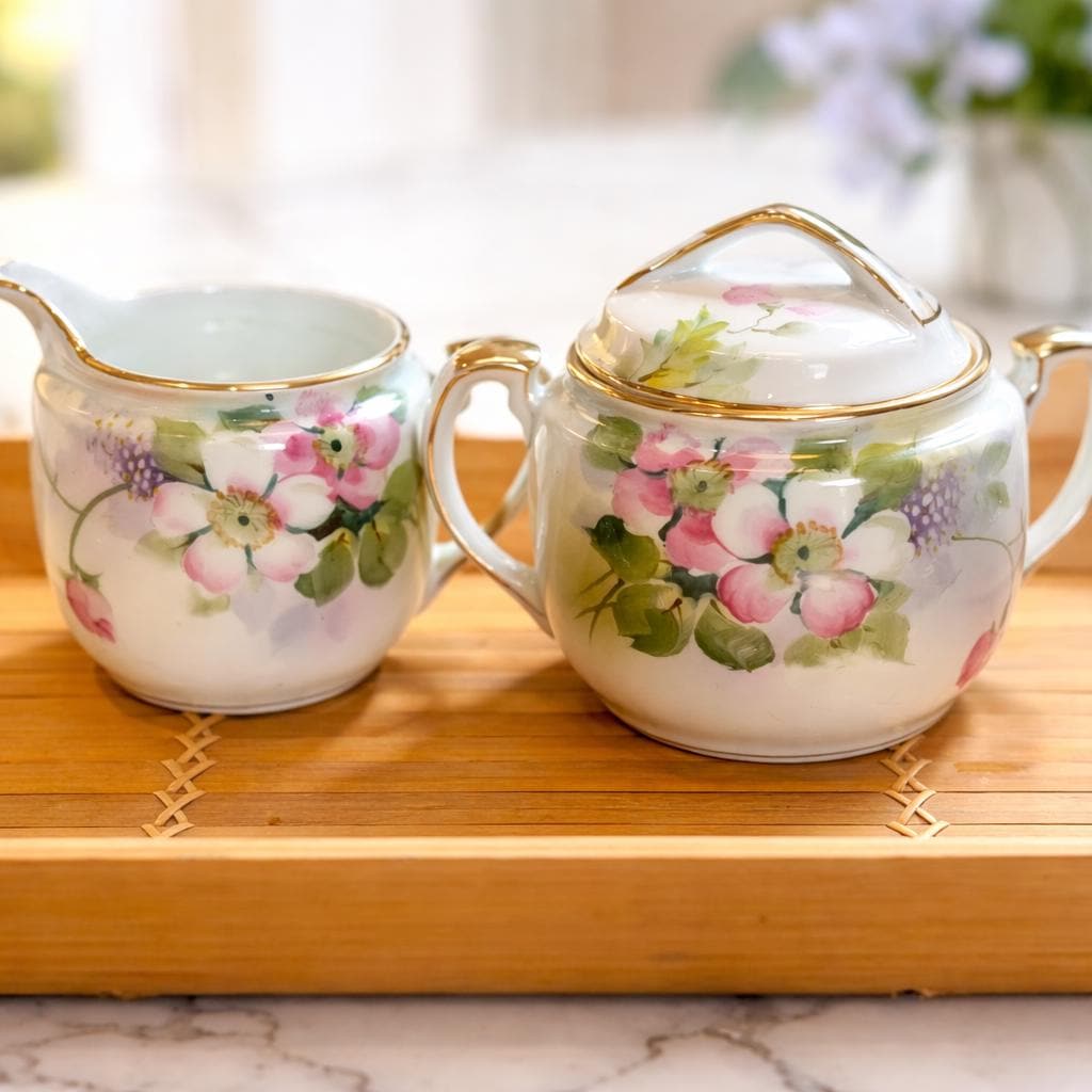 アンティーク ノリタケ Tea&Coffee Set Noritake China Goldlea Coffee Set 17 Pieces Made in Japan. One of
