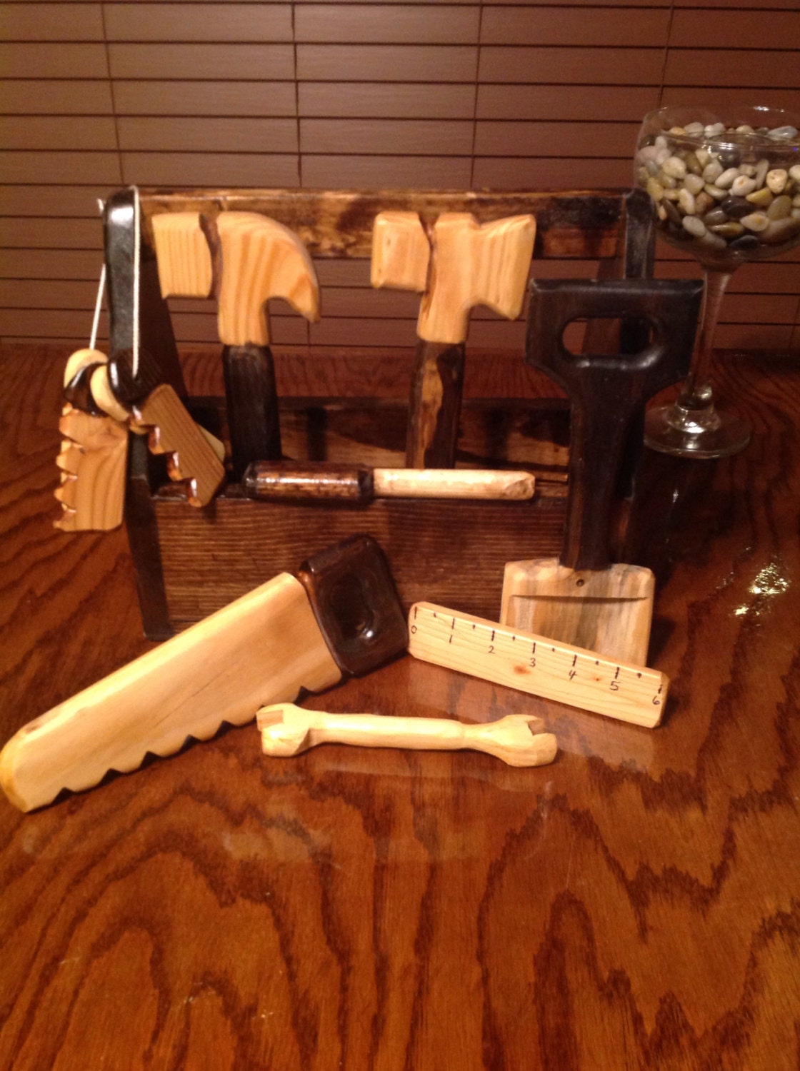 Wood Tool Set 9pc Etsy