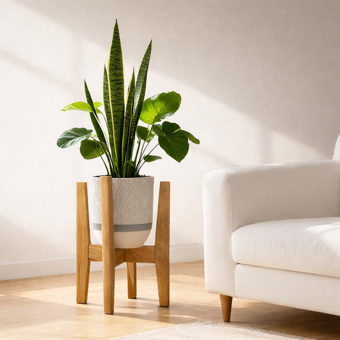 Minimalist Wooden Plant Stand – Modern Home Decor - Etsy Australia