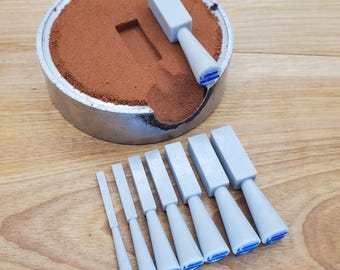 Juego de moldes de fundición en arena de cilindro cuadrado de 3 mm a 10 mm para joyería.