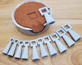 Juego de moldes cuadrados para fundición en arena de 8 mm a 18 mm.