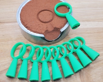 Juego de moldes para anillos de arena Comfort Fit de 6 mm, juego de moldes para joyería de arena 3-12