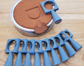 Juego de moldes para anillos de fundición en arena de 6 mm de ancho para anillos cuadrados, juego de moldes para anillos de fundición en arena para joyería, 3-12