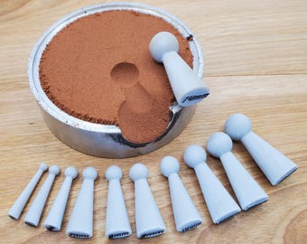 Juego de moldes esféricos para fundición en arena de 4 mm a 14 mm. Molde para joyería.