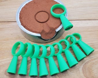 Juego de moldes de arena para anillos semicirculares de 8 mm, juego de moldes de arena para joyería 3-12