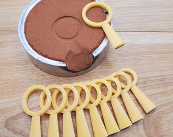 Juego de moldes para anillos de fundición en arena de 3,5 mm de ancho para joyería.
