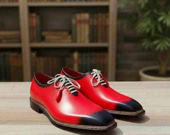 Norwegian Wholecut Oxford Shoes – Handmade Leather Lace-Up Dress Shoes for Men