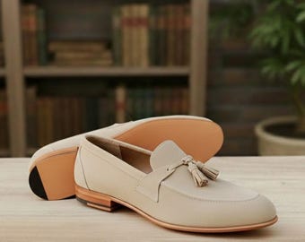 Tassel Loafers – Handmade Leather Slip-On Shoes for Men