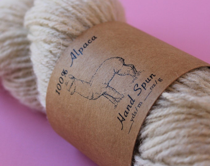 Huacaya Alpaca Wraparound Labels for Hand Spun Yarn printable PDF - Etsy