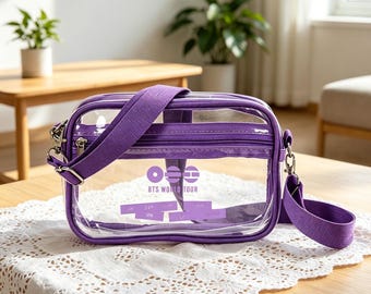 Personalized BTS ARIRANG Clear Bag,bts World Tour Clear Crossbody Bag-Stadium Approved Concert Crossbody Bag-Kpop Fan Gift Bag,arirang merch