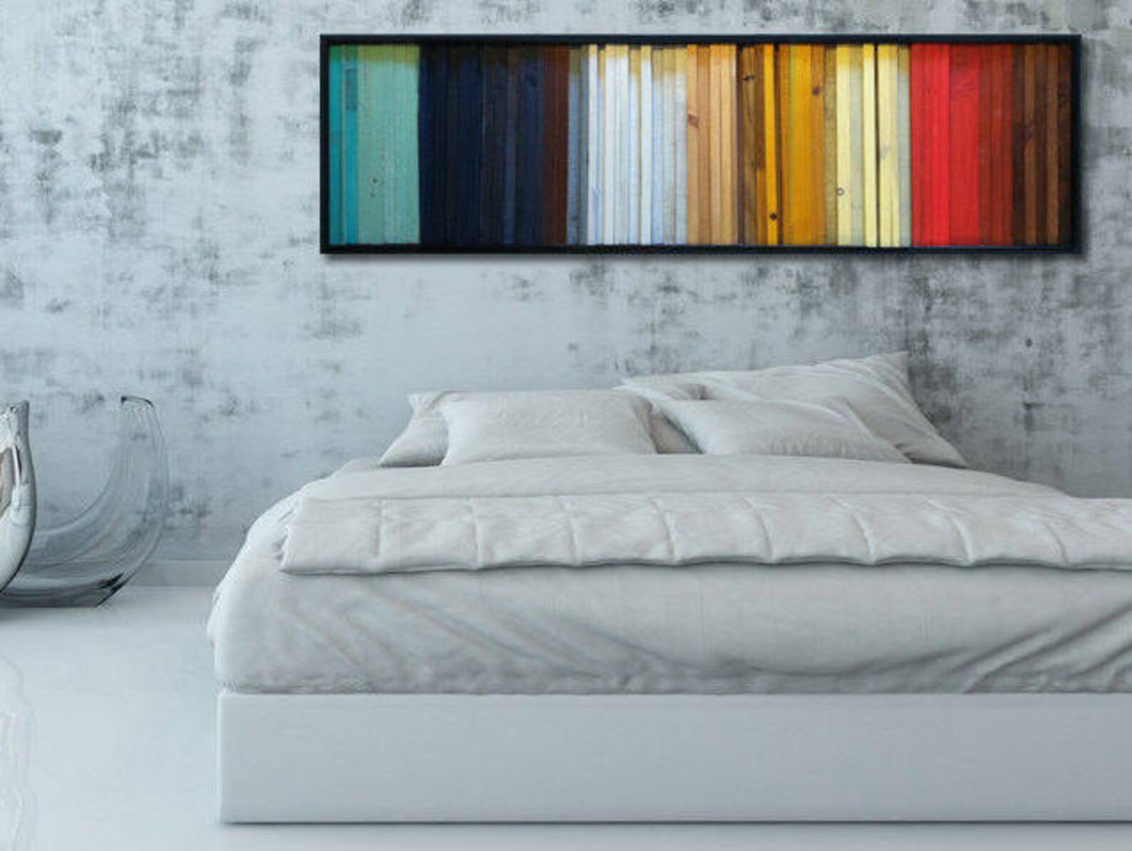 Colorful Wood Art Modern Wood Wall Art Etsy