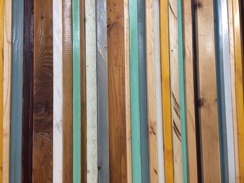 Savannah Reclaimed Wood Art in Blues Tans and Browns Etsy