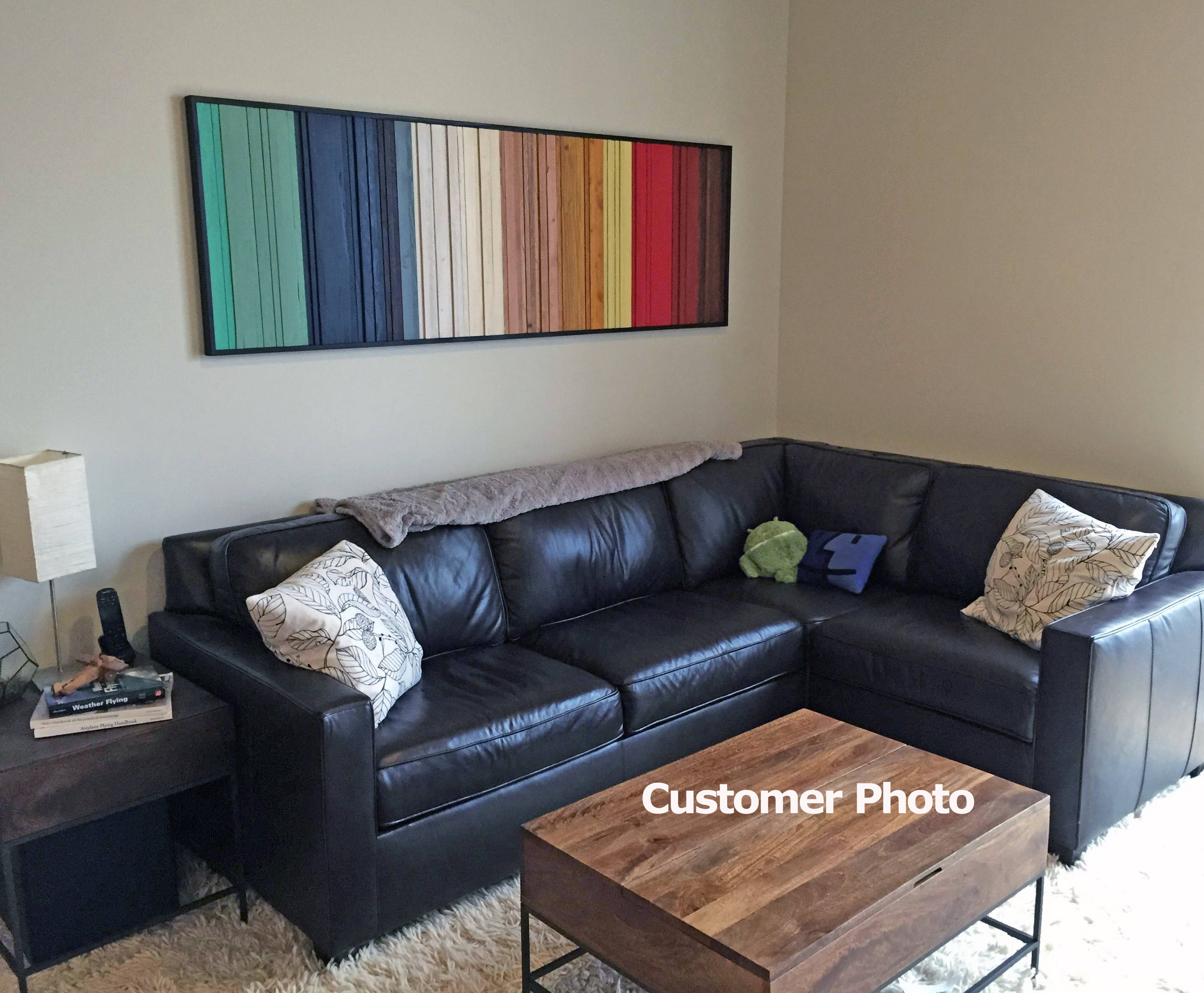 Colorful Wood Art Modern Wood Wall Art Etsy