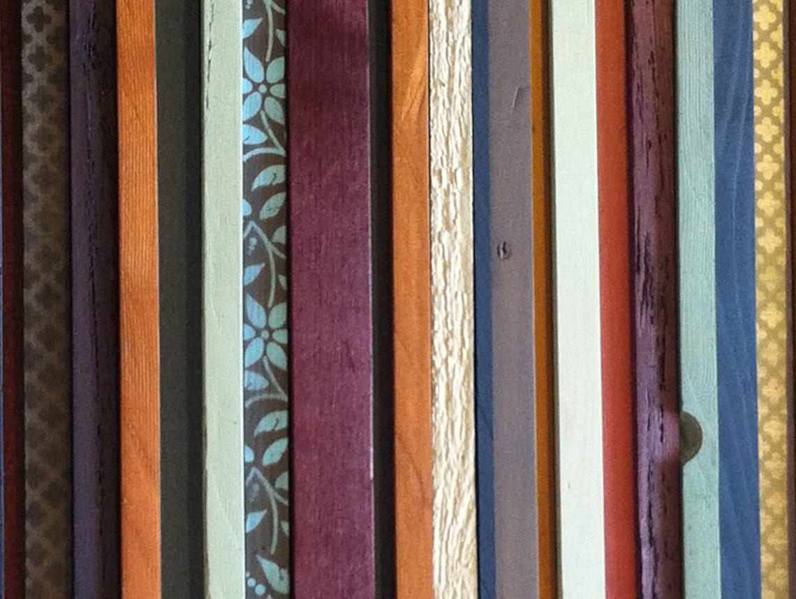 Modern Wood Wall Art india Wood Stripes in Etsy