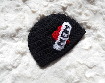 I Love Mom beanie, mom tattoo beanie, baby beanie, photo prop, valentine's day beanie, mother's day beanie, baby apparel, unisex beanie