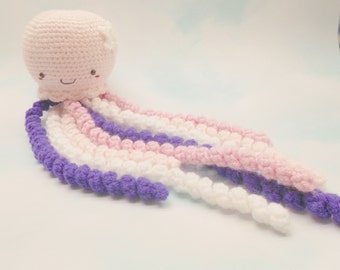 Crocheted Octopus - crocheted jellyfish - stuffed octopus - nursery decor - baby shower gift - kids toy - custom octopus - preemie therapy