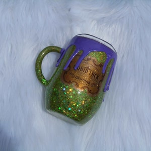 Liquid Luck Glitter Tumbler - Halloween Tumbler - Halloween glitter tumbler - Halloween glitter mug - custom tumbler - drip tumbler