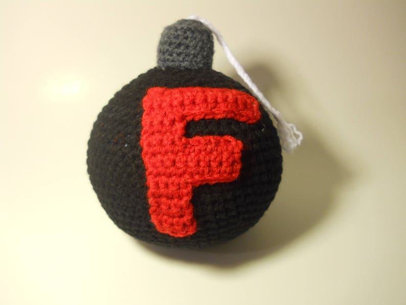 f bomb crocheted f bomb f bomb crochet gag gift profanity adult gift stuffed f bomb stress ball co worker gift f bomb 2020 image 6