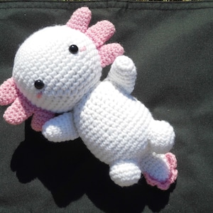 Axolotl - Axolotl Stuffie - Stuffed animal axolotl - mexican walking fish - custom stuffie - custom axolotl - amigurumi axolotl - salamander