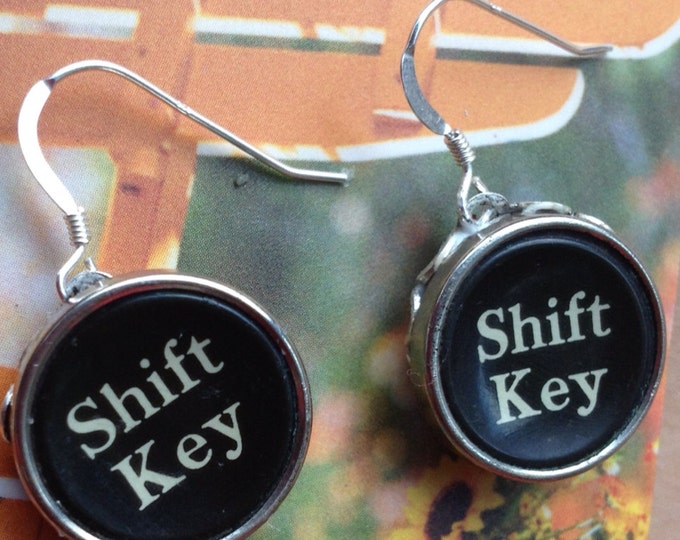 Typewriter Key Earrings Etsy
