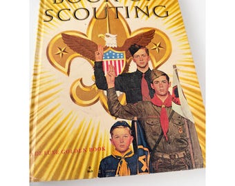 Gouden Jubileumboek van Scouting 1959 De Luxe Golden Press Norman Rockwell