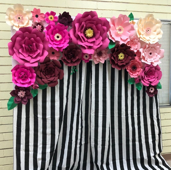 Diy Paper Flower Kit Hot Pinks As Is Read Description Etsy