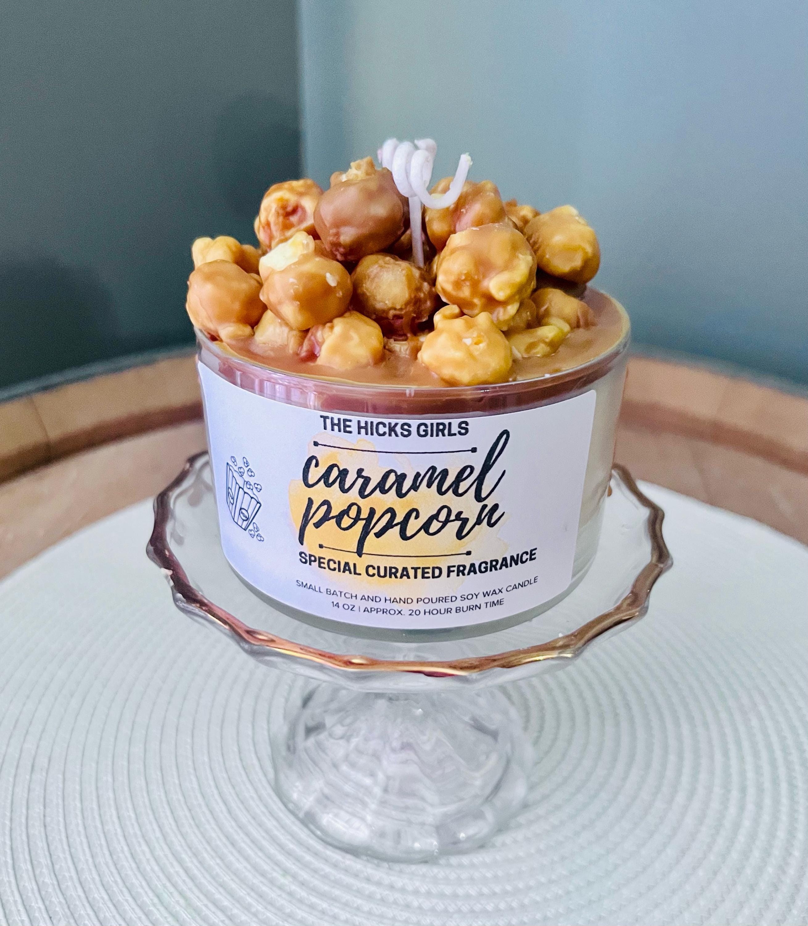 Popcorn Candle Dessert Candle | Caramel Popcorn | Popcorn Candle | Boutique Candle ...