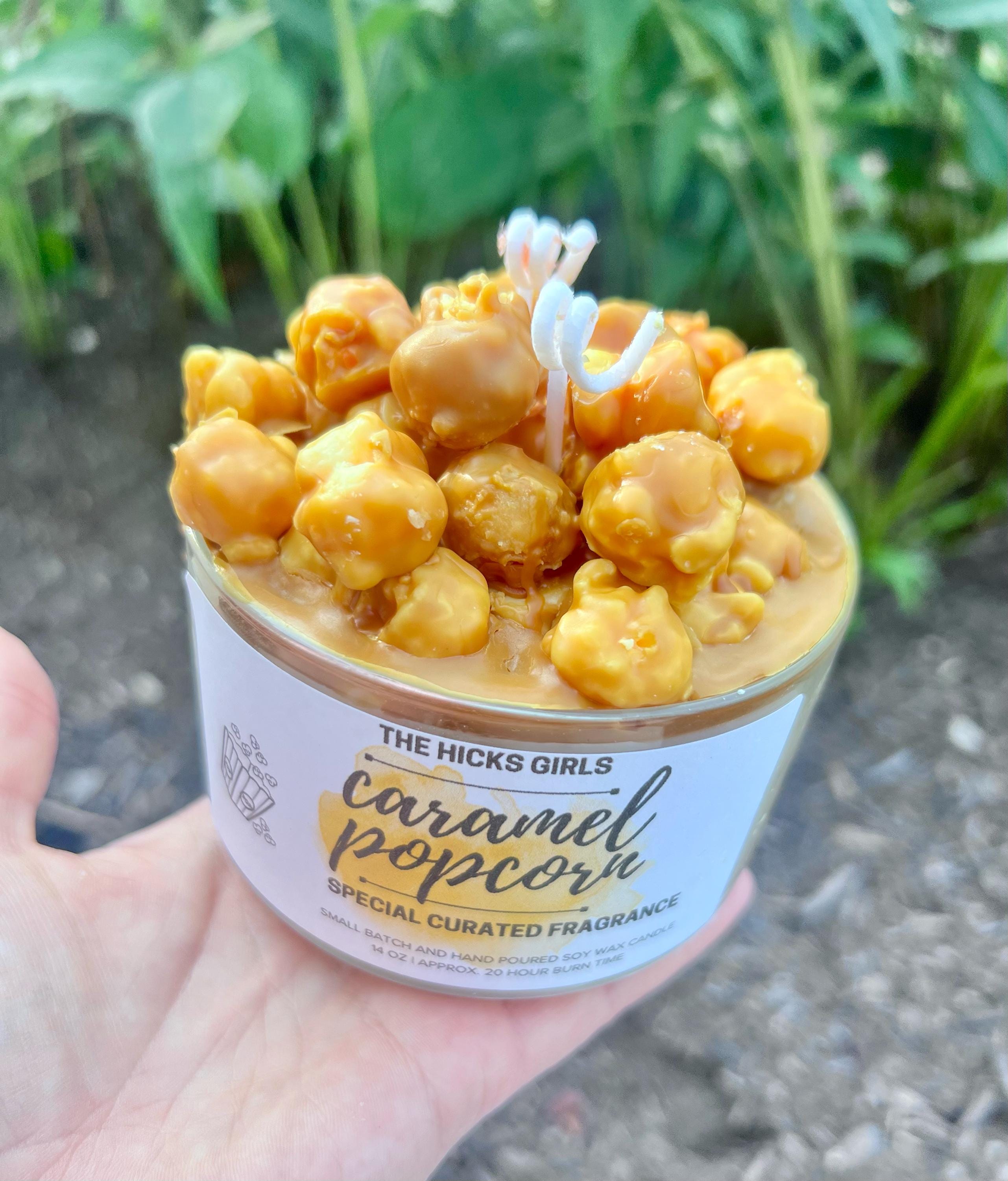 Popcorn Candle Dessert Candle | Caramel Popcorn | Popcorn Candle | Boutique Candle ...