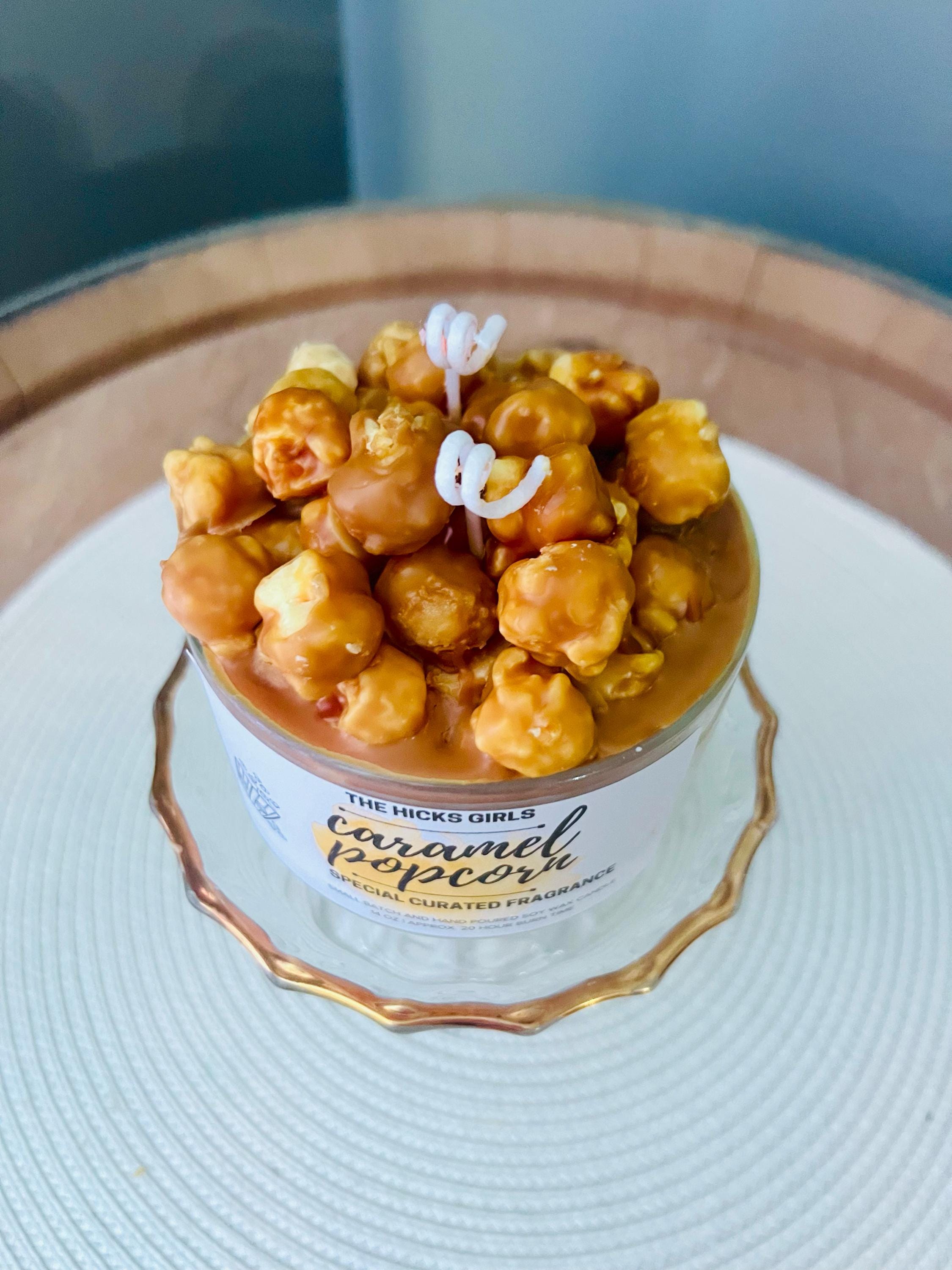Popcorn Candle Dessert Candle | Caramel Popcorn | Popcorn Candle | Boutique Candle ...