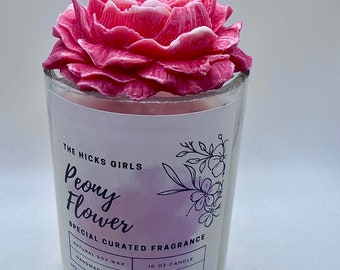 Peony Candle | Flower Candle | Candle