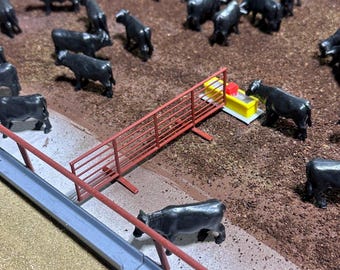1/64 scale 24 ft self standing moveable fence panels