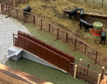 1/64 scale cattle loading chute
