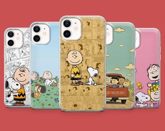 Peanuts Phone Case NBA Snoopy Cartoon for iPhone 17, 16, 15, 14, 13, 12, Samsung S25, S24, S23, S22,A16,A26,Pixel 10,9A