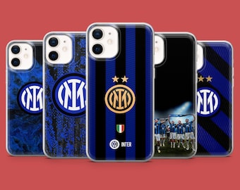 Cover per telefono Inter Milan Serie A Football per iPhone 17, 16, 15, 14, 13, 12, Samsung S25, S24, S23, S22, A16, A26, Pixel 10, 9A