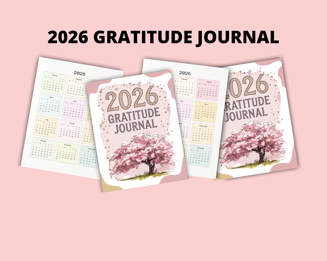2026 Gratitude Journal, Daily Mindfulness Planner (digital Download) - Etsy