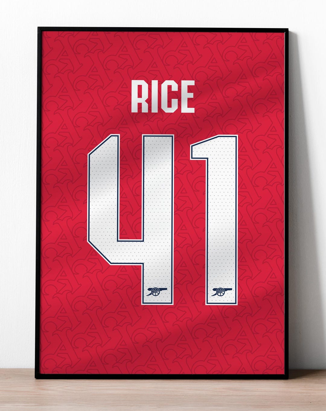 Rice #41 Arsenal Football Shirt Print Wall Art Poster - Etsy