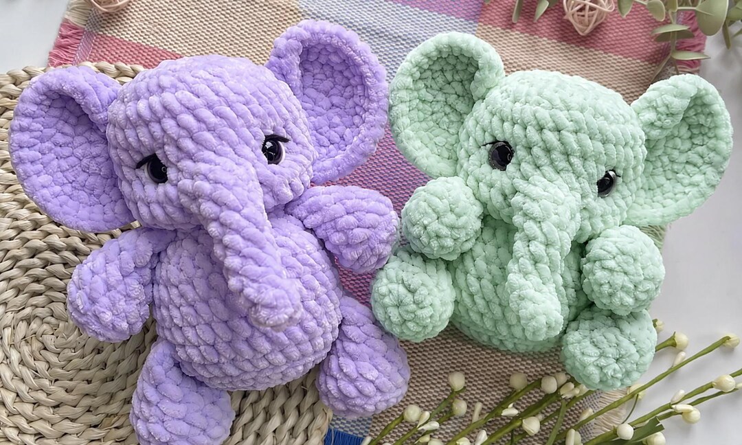 Elephant Crochet Pattern PDF | Plush Amigurumi Elephant Tutorial ...
