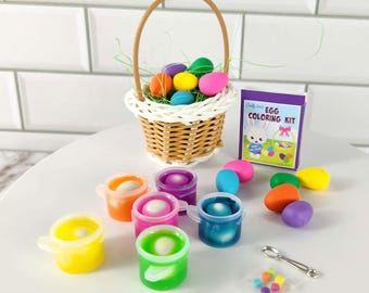 Mini Easter Egg Color Kit Easter Basket for 11 inch fashion dolls BJD doll