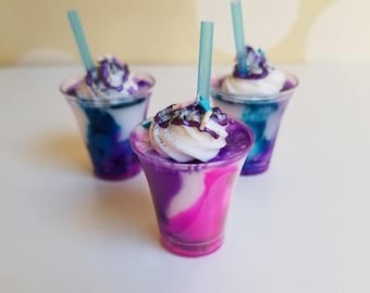 Mini Galaxy Smoothie 1:3 Scale Drink for 14-18 inch dolls BJD doll beverages dollhouse diorama