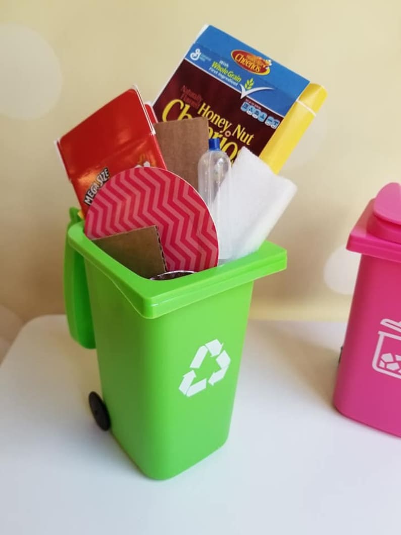 Mini Garbage Can/recycle Cans for 18 Inch Doll 14 Inch Doll Etsy