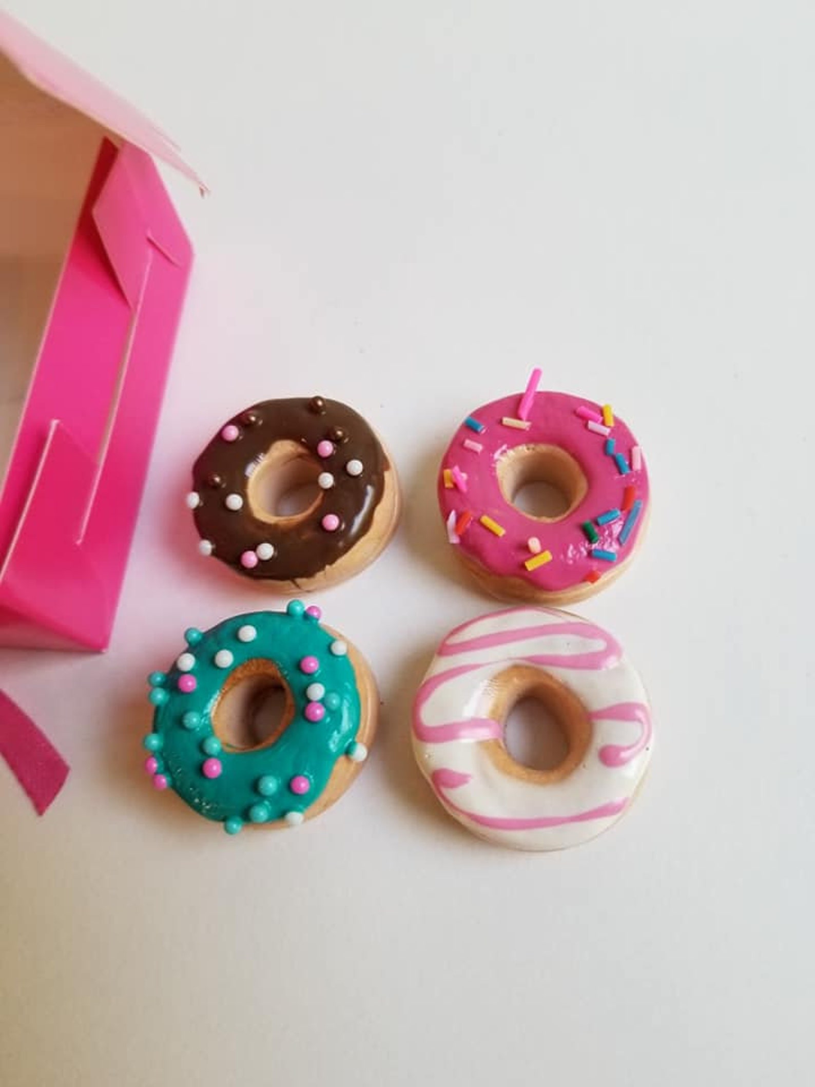 13 Scale Miniature Polymer Clay donuts for 18 inch doll 14 Etsy